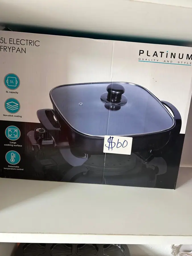 Platinum 5L Electric Frypan