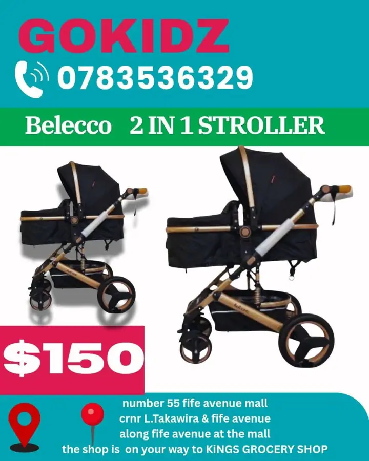 Belecco 2‑in‑1 Stroller