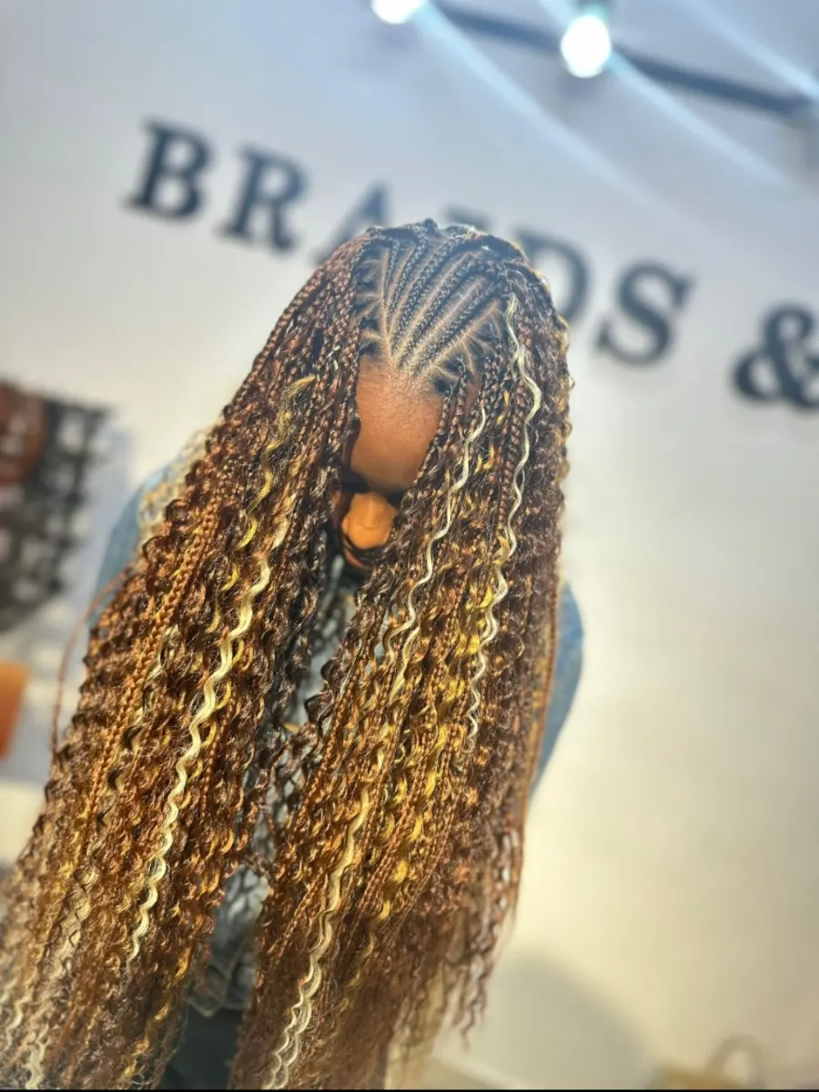 Flip over braids photo 1