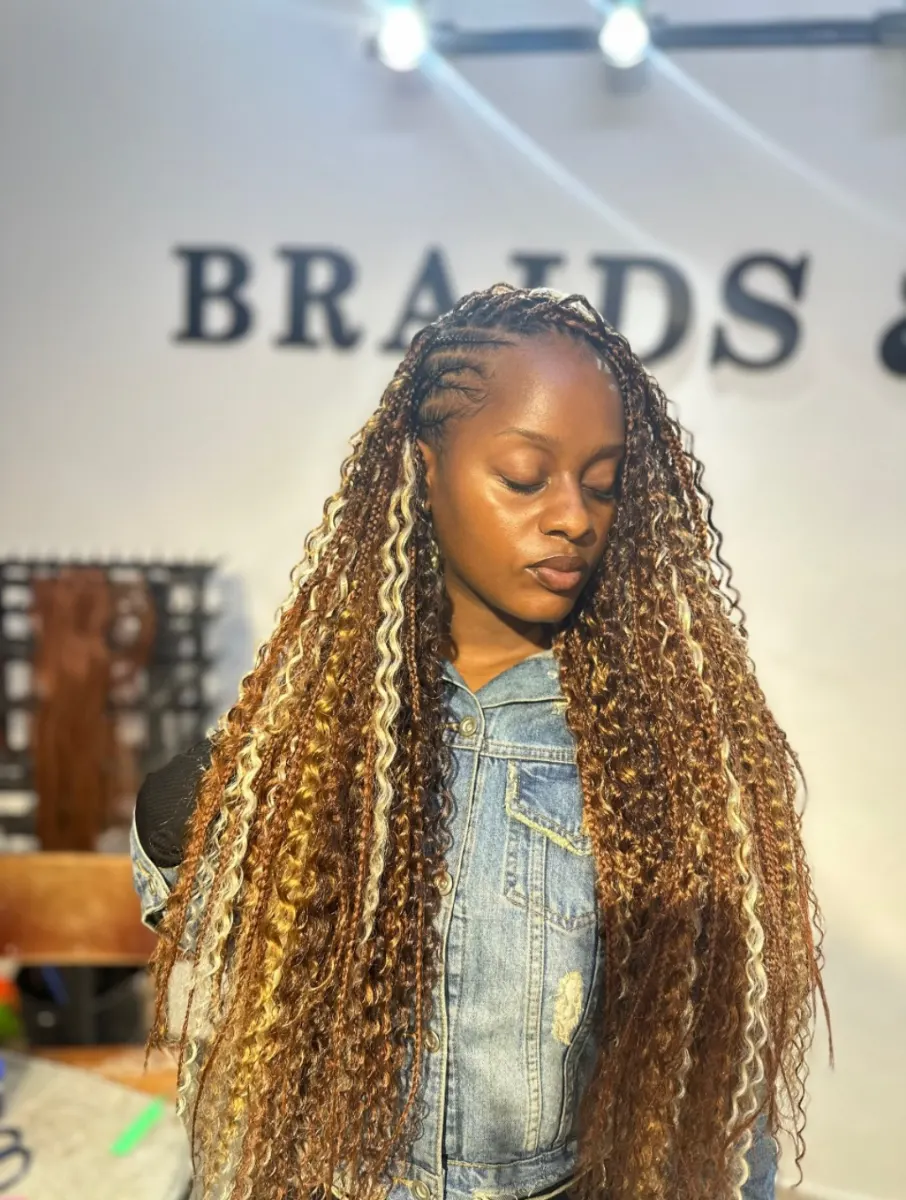Flip over braids photo 2