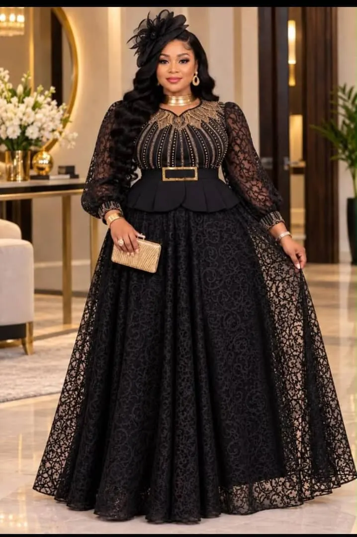 BLACK LACE DRESS