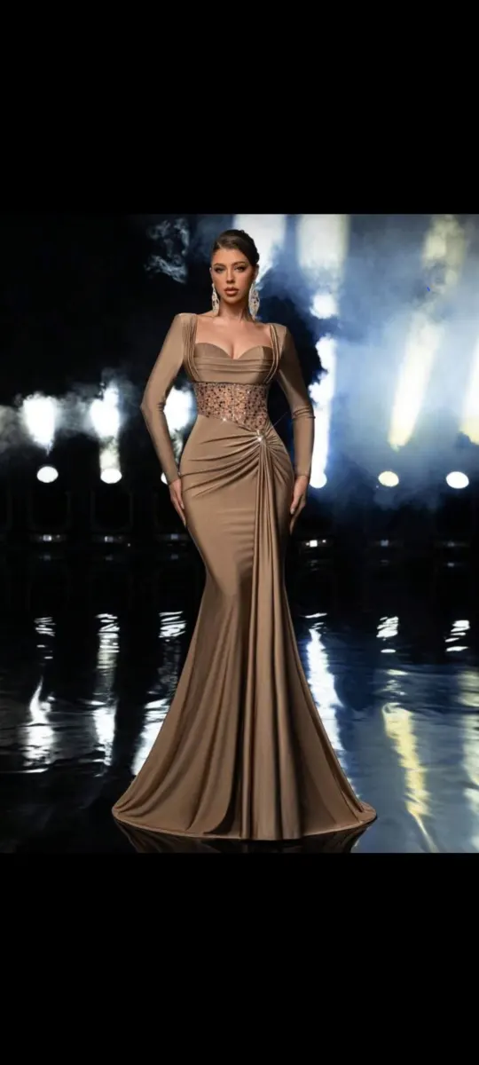 Brown Dinner dress photo 1