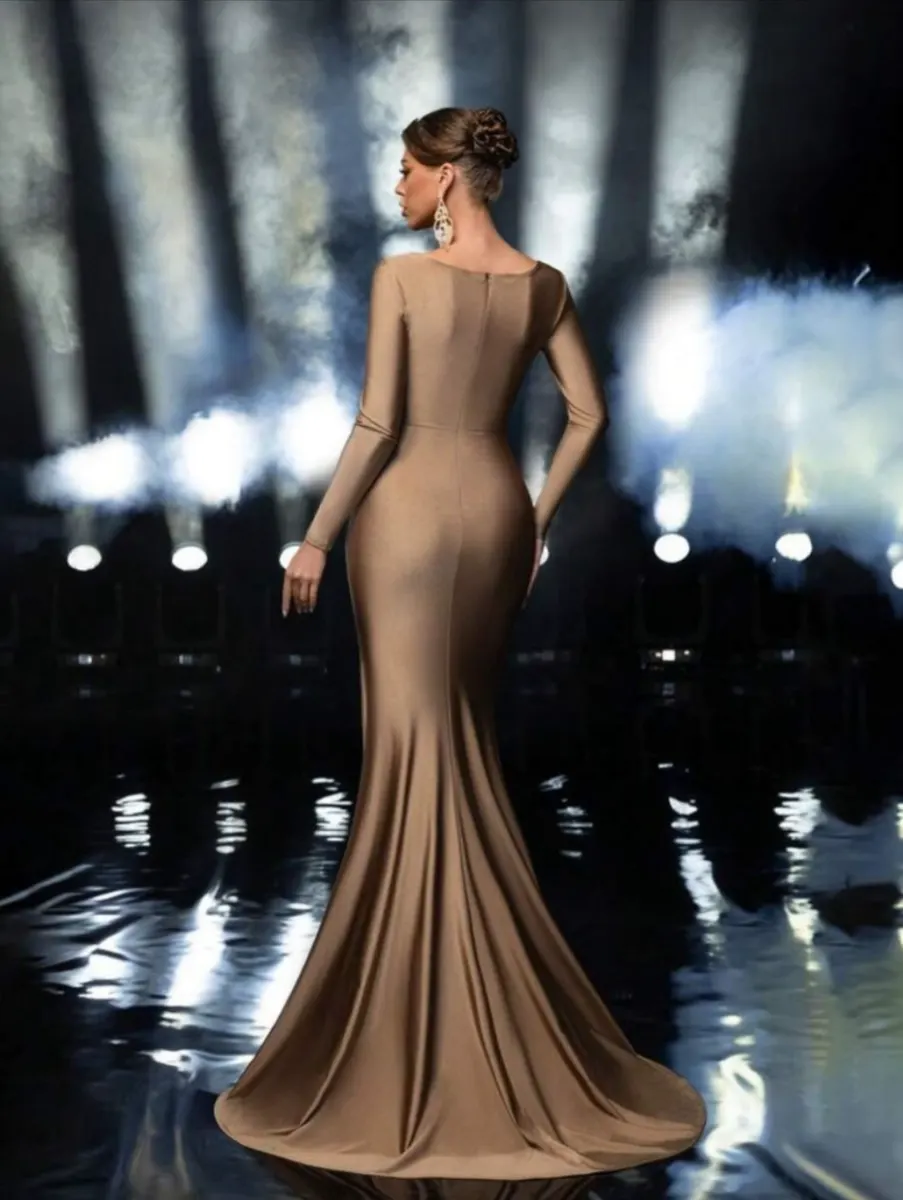 Brown Dinner dress photo 2